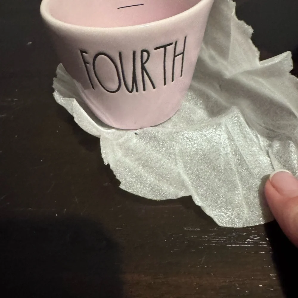 Rae Dunn Artisan Collection Pink Heart Cutout Measuring Cup Set